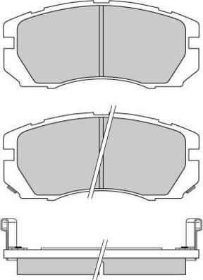 E.T.F. 12-0663 - Тормозные колодки, дисковые, комплект autosila-amz.com