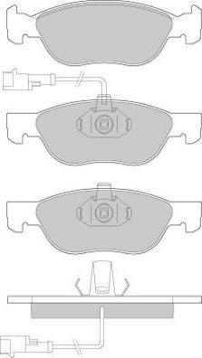 E.T.F. 12-0667 - Тормозные колодки, дисковые, комплект autosila-amz.com