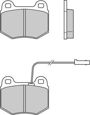 E.T.F. 12-0605 - Тормозные колодки, дисковые, комплект autosila-amz.com