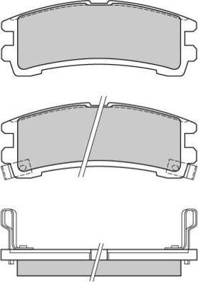 E.T.F. 12-0619 - Тормозные колодки, дисковые, комплект autosila-amz.com