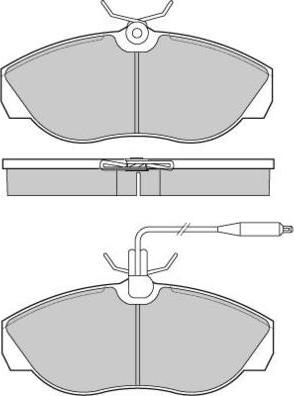 E.T.F. 12-0614 - Тормозные колодки, дисковые, комплект autosila-amz.com