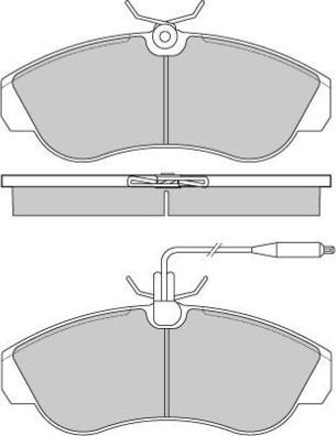 E.T.F. 12-0615 - Тормозные колодки, дисковые, комплект autosila-amz.com