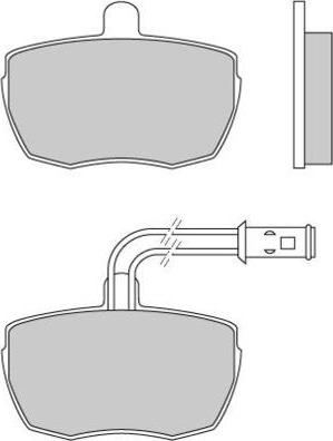 E.T.F. 12-0610 - Тормозные колодки, дисковые, комплект autosila-amz.com