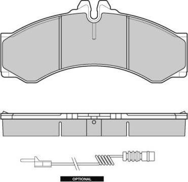 E.T.F. 12-0681 - Тормозные колодки, дисковые, комплект autosila-amz.com