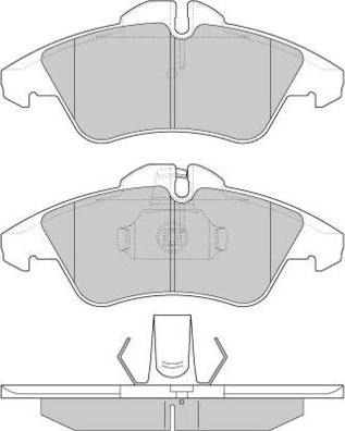 E.T.F. 12-0687 - Тормозные колодки, дисковые, комплект autosila-amz.com