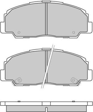 E.T.F. 12-0639 - Тормозные колодки, дисковые, комплект autosila-amz.com