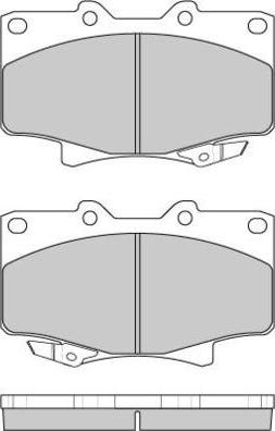 E.T.F. 12-0623 - Тормозные колодки, дисковые, комплект autosila-amz.com