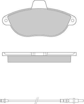 E.T.F. 12-0678 - Тормозные колодки, дисковые, комплект autosila-amz.com