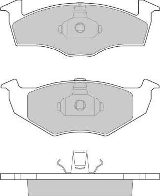 E.T.F. 12-0672 - Тормозные колодки, дисковые, комплект autosila-amz.com