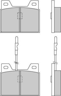 E.T.F. 12-0066 - Тормозные колодки, дисковые, комплект autosila-amz.com