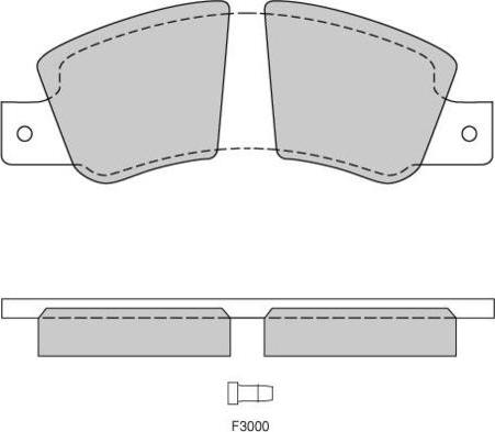 E.T.F. 12-0181 - Тормозные колодки, дисковые, комплект autosila-amz.com