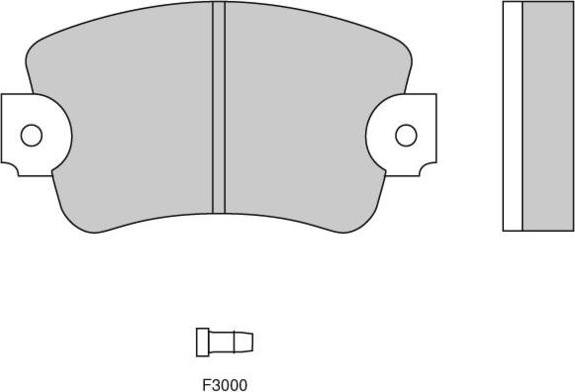 E.T.F. 12-0132 - Тормозные колодки, дисковые, комплект autosila-amz.com