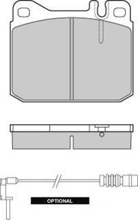 E.T.F. 12-0172 - Тормозные колодки, дисковые, комплект autosila-amz.com