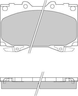 E.T.F. 12-0898 - Тормозные колодки, дисковые, комплект autosila-amz.com