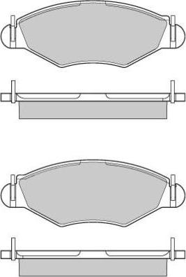 E.T.F. 12-0847 - Тормозные колодки, дисковые, комплект autosila-amz.com