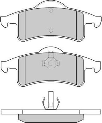 E.T.F. 12-0855 - Тормозные колодки, дисковые, комплект autosila-amz.com