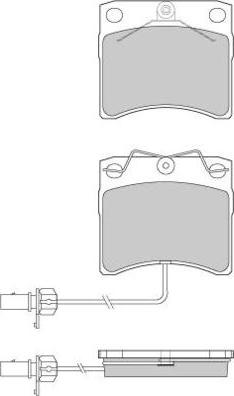 E.T.F. 12-0869 - Тормозные колодки, дисковые, комплект autosila-amz.com