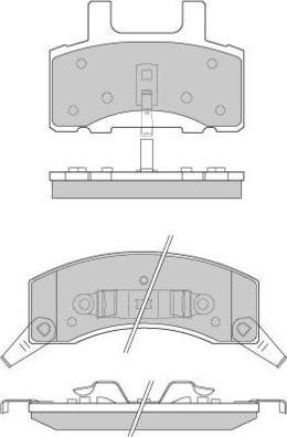 E.T.F. 12-0885 - Тормозные колодки, дисковые, комплект autosila-amz.com