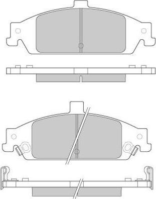 E.T.F. 12-0882 - Тормозные колодки, дисковые, комплект autosila-amz.com