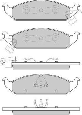 E.T.F. 12-0837 - Тормозные колодки, дисковые, комплект autosila-amz.com