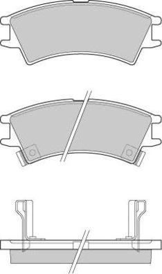 E.T.F. 12-0825 - Тормозные колодки, дисковые, комплект autosila-amz.com