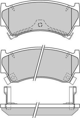 E.T.F. 12-0826 - Тормозные колодки, дисковые, комплект autosila-amz.com