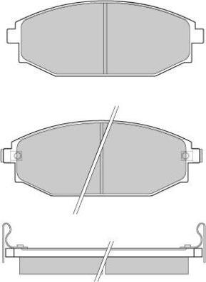 E.T.F. 12-0871 - Тормозные колодки, дисковые, комплект autosila-amz.com