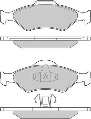 E.T.F. 12-0873 - Тормозные колодки, дисковые, комплект autosila-amz.com