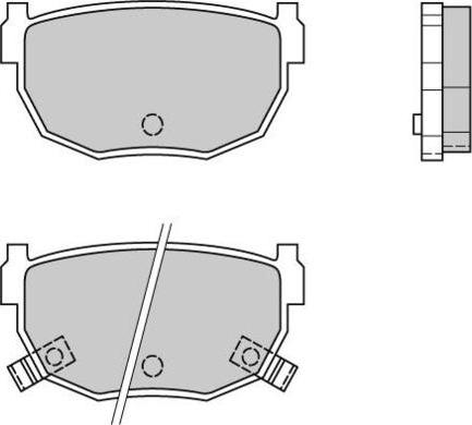 E.T.F. 12-0357 - Тормозные колодки, дисковые, комплект autosila-amz.com