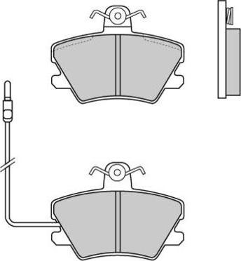 E.T.F. 12-0310 - Тормозные колодки, дисковые, комплект autosila-amz.com