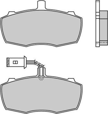 E.T.F. 12-0384 - Тормозные колодки, дисковые, комплект autosila-amz.com