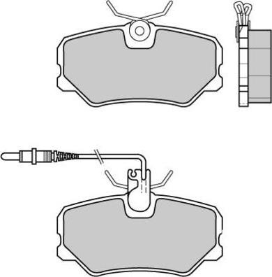 E.T.F. 12-0379 - Тормозные колодки, дисковые, комплект autosila-amz.com