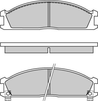 E.T.F. 12-0370 - Тормозные колодки, дисковые, комплект autosila-amz.com