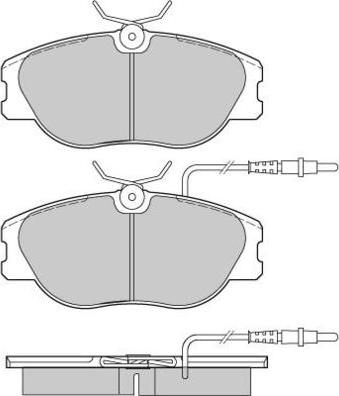 E.T.F. 12-0373 - Тормозные колодки, дисковые, комплект autosila-amz.com