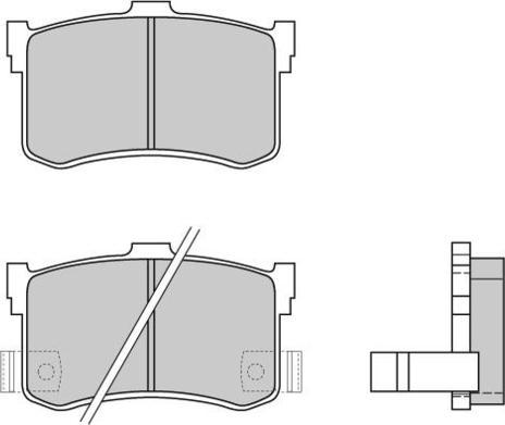 E.T.F. 12-0372 - Тормозные колодки, дисковые, комплект autosila-amz.com