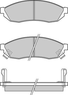 E.T.F. 12-0290 - Тормозные колодки, дисковые, комплект autosila-amz.com