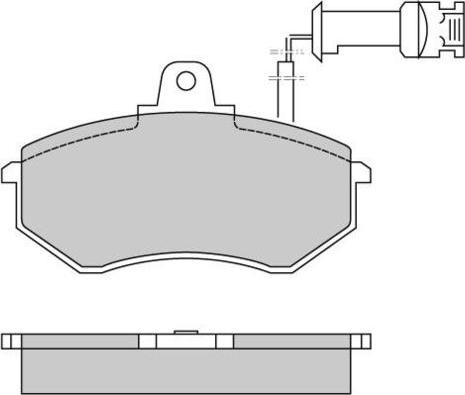 E.T.F. 12-0257 - Тормозные колодки, дисковые, комплект autosila-amz.com