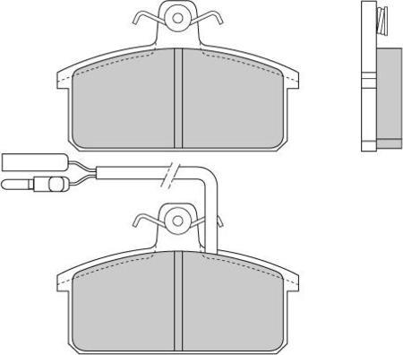 FTE BL1546A8 - Тормозные колодки, дисковые, комплект autosila-amz.com