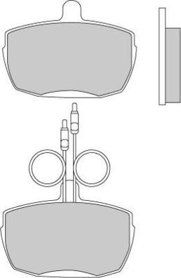 E.T.F. 12-0204 - Тормозные колодки, дисковые, комплект autosila-amz.com