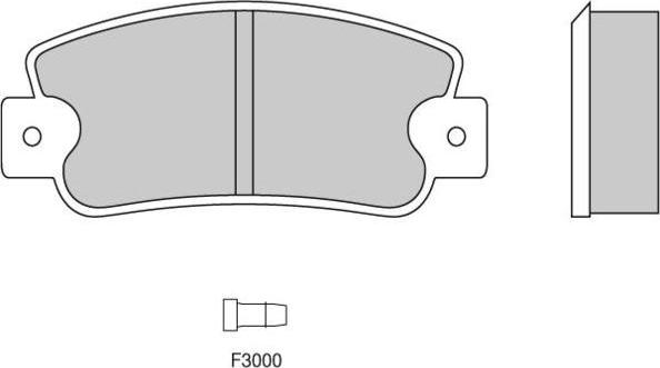 E.T.F. 12-0203 - Тормозные колодки, дисковые, комплект autosila-amz.com