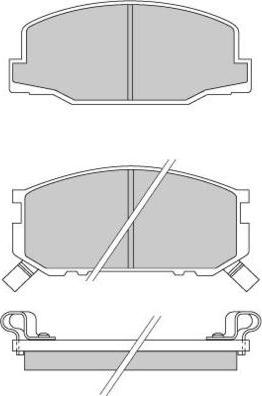 E.T.F. 12-0272 - Тормозные колодки, дисковые, комплект autosila-amz.com