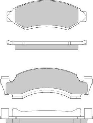 E.T.F. 12-0798 - Тормозные колодки, дисковые, комплект autosila-amz.com