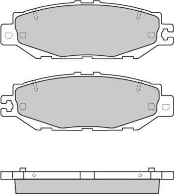 E.T.F. 12-0753 - Тормозные колодки, дисковые, комплект autosila-amz.com