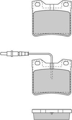 E.T.F. 12-0705 - Тормозные колодки, дисковые, комплект autosila-amz.com