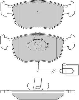 E.T.F. 12-0707 - Тормозные колодки, дисковые, комплект autosila-amz.com