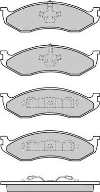 E.T.F. 12-0715 - Тормозные колодки, дисковые, комплект autosila-amz.com