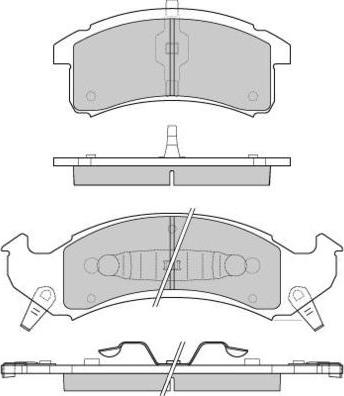 E.T.F. 12-0789 - Тормозные колодки, дисковые, комплект autosila-amz.com