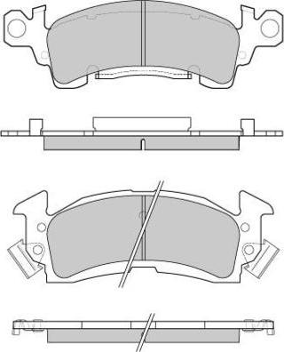 E.T.F. 12-0781 - Тормозные колодки, дисковые, комплект autosila-amz.com