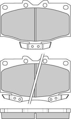 E.T.F. 12-0725 - Тормозные колодки, дисковые, комплект autosila-amz.com