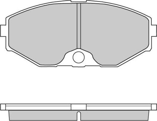 E.T.F. 12-0722 - Тормозные колодки, дисковые, комплект autosila-amz.com